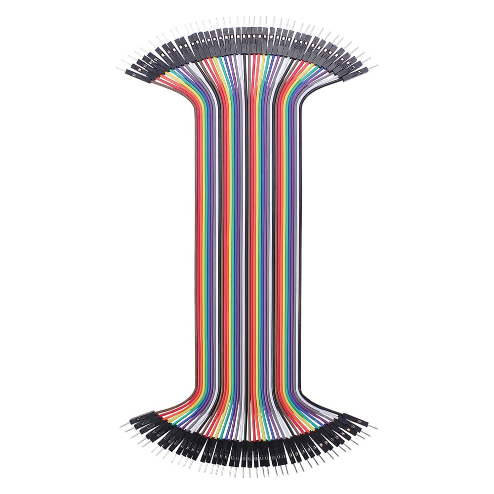 200mm Jumper Wires, MM 40-piece Ribbon image 0