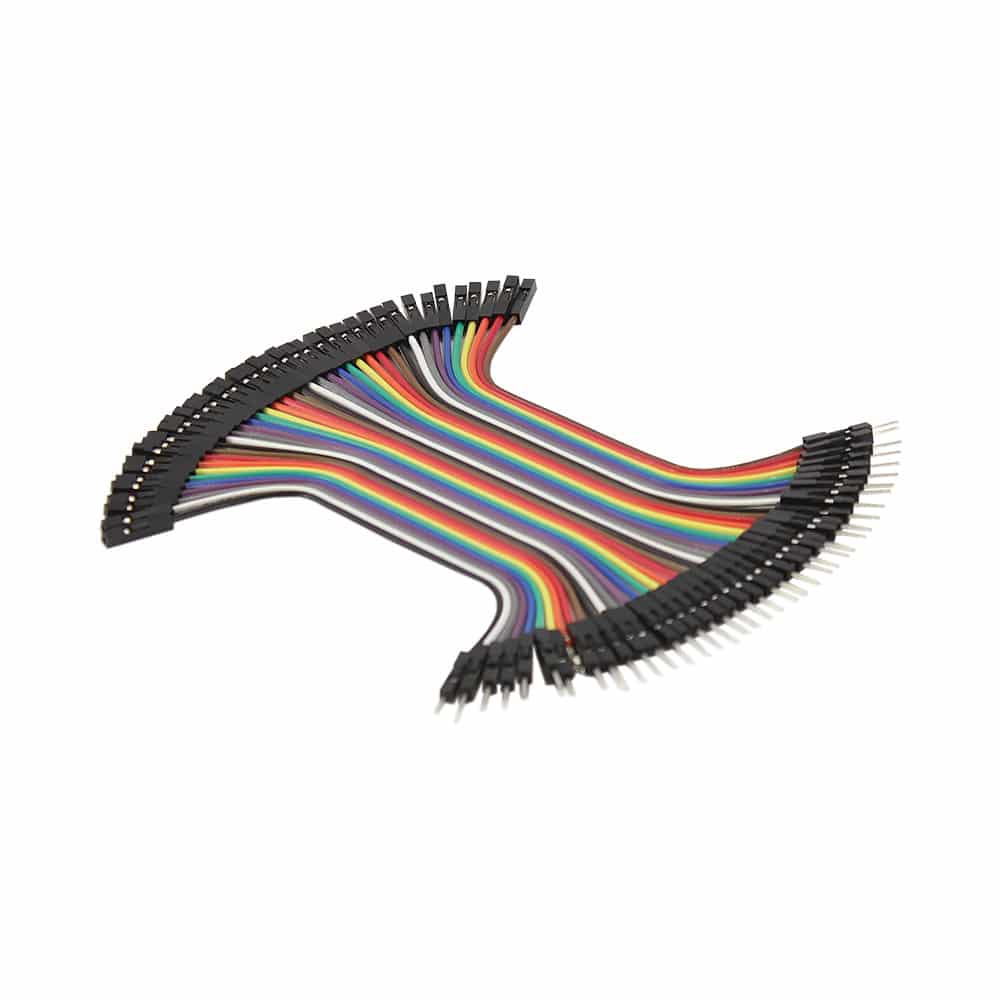 100mm Jumper Wires, MF 40-piece Ribbon image 1