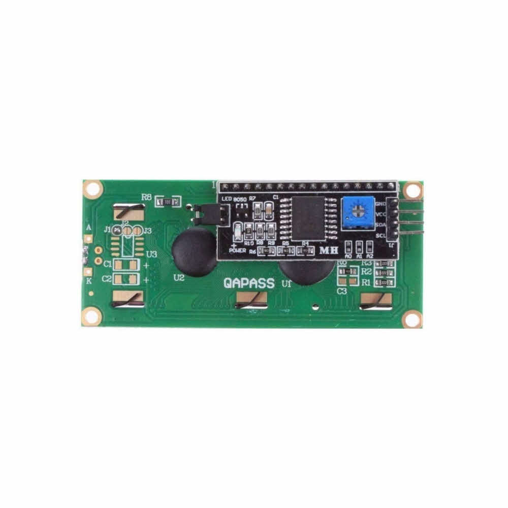 16x2 I2C LCD Display Module with Yellow Backlight image 1