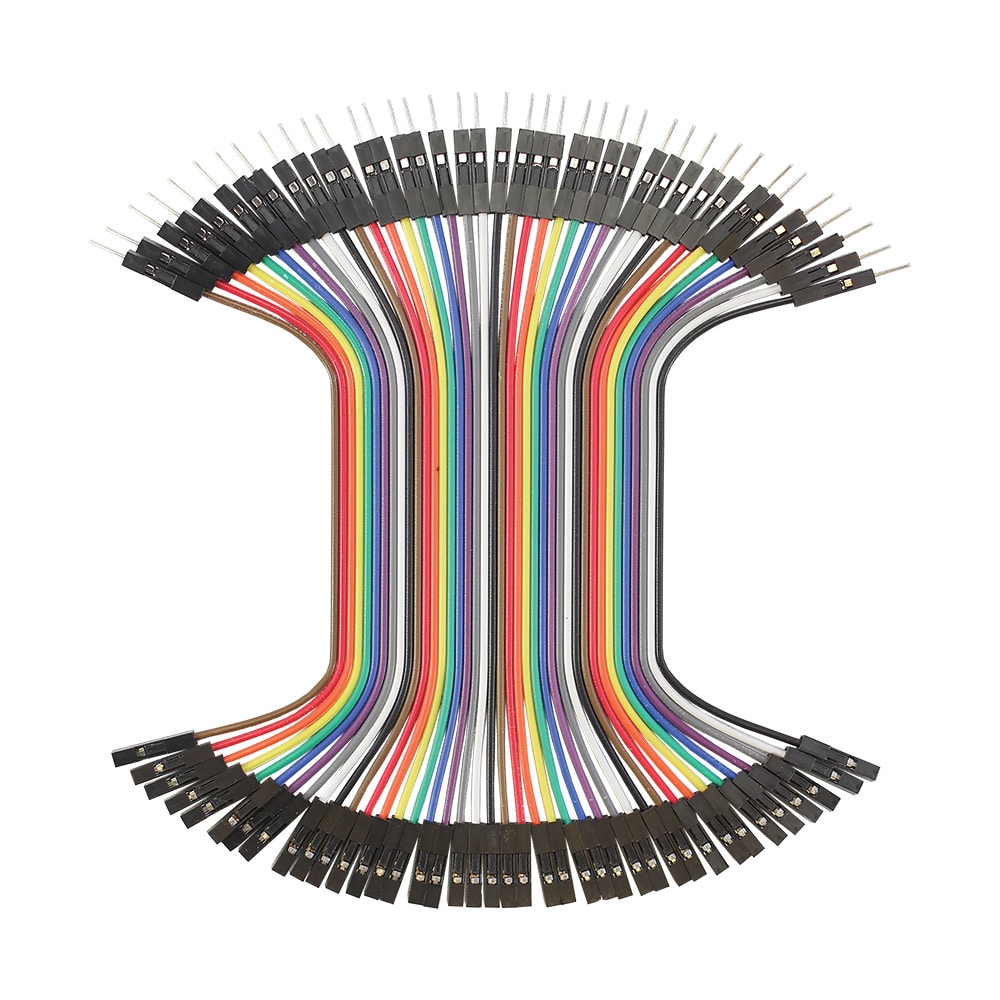 100mm Jumper Wires, MF 40-piece Ribbon image 0