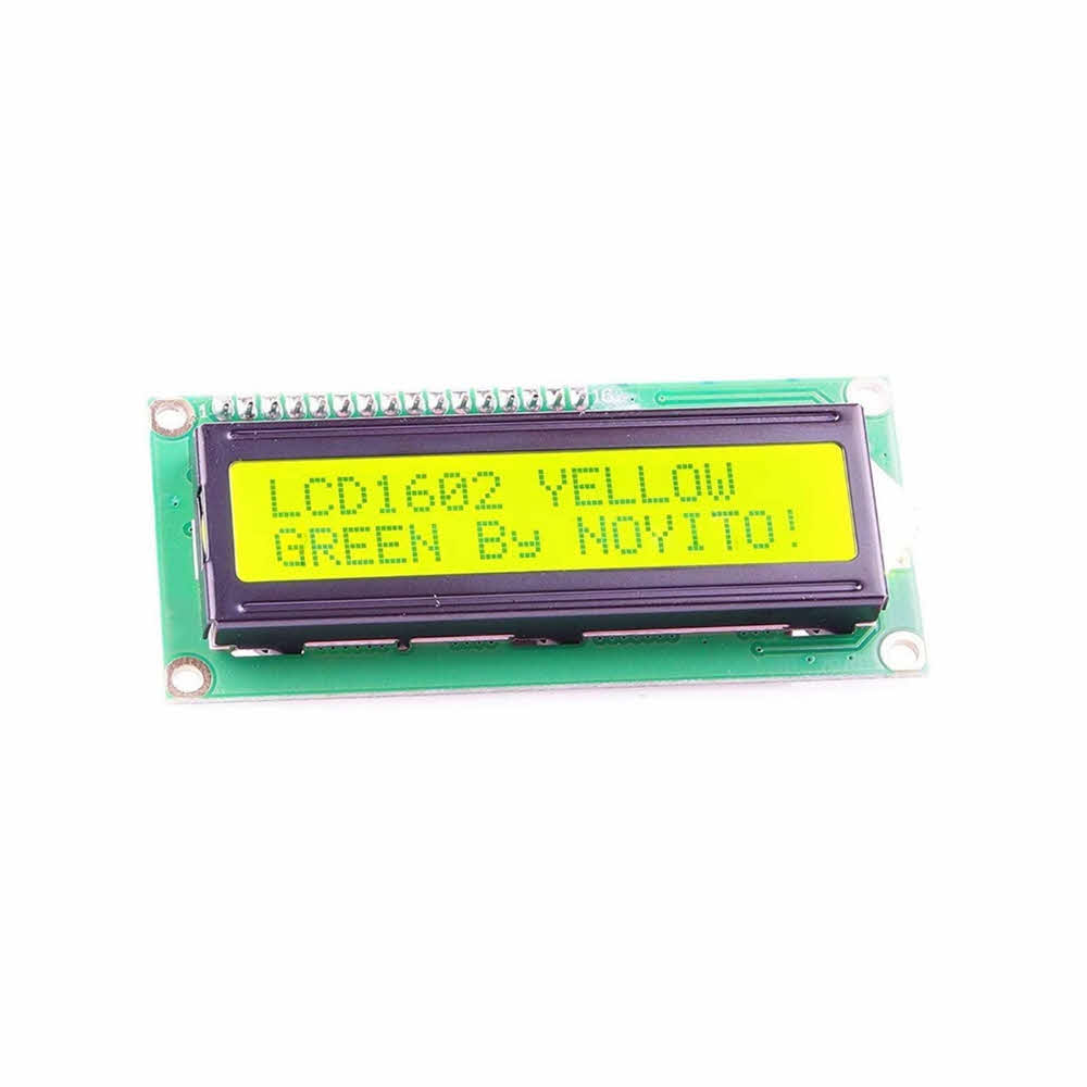 16x2 I2C LCD Display Module with Yellow Backlight image 0