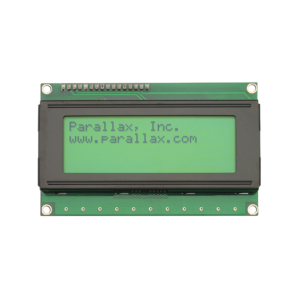 Parallax 4 x 20 Serial LCD with Piezospeaker (Backlit) image 0
