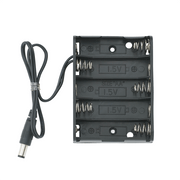 Battery Holder 5-AA Barrel Jack image 0