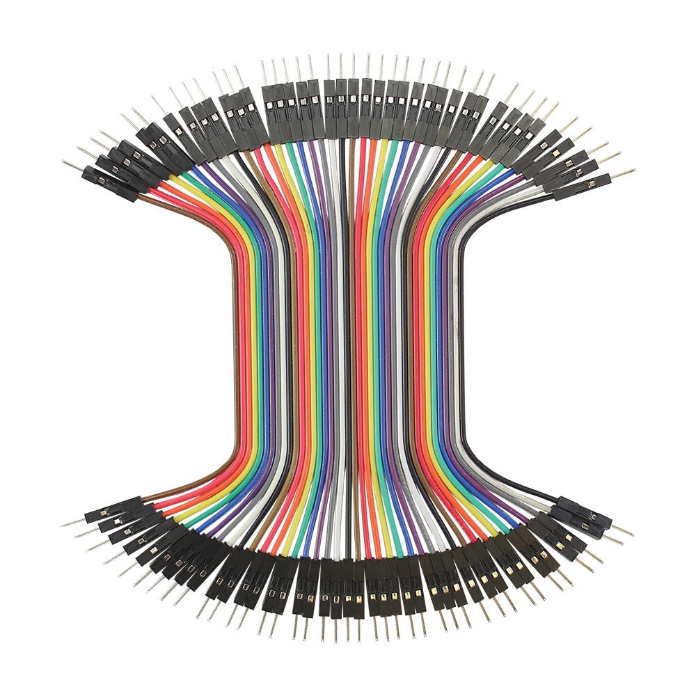 100mm Jumper Wires, MM 40-piece Ribbon image 0